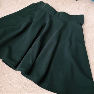 black skater skirt
